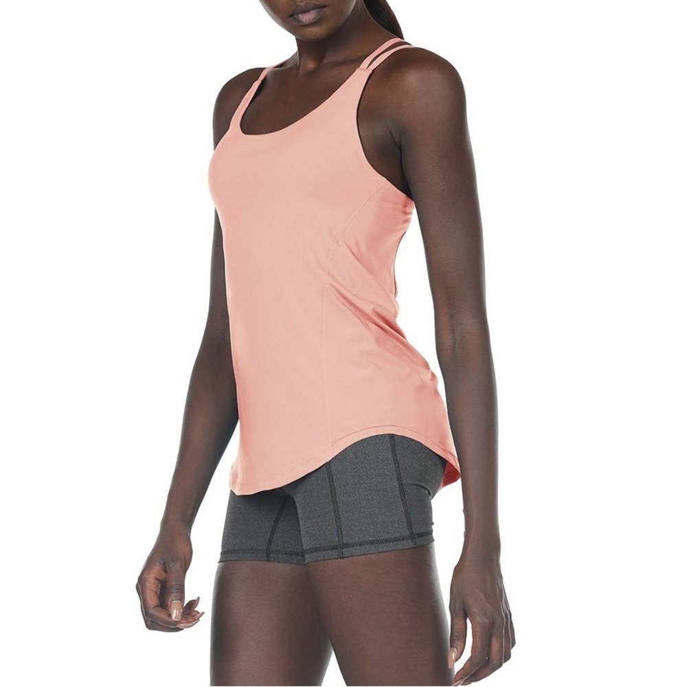 icyzone Workout Tank Tops Built in Bra Women's Strappy Athletic Yoga Tops Sz S - Picture 6 of 8